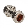 15mm Comp Ended In-Line Ball Valve Chrome Plate 307981 - Each