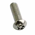 M4 x 6mm Button Head Resitorx Security Machine Screw A2 Stainless Steel 937331 - Box 100